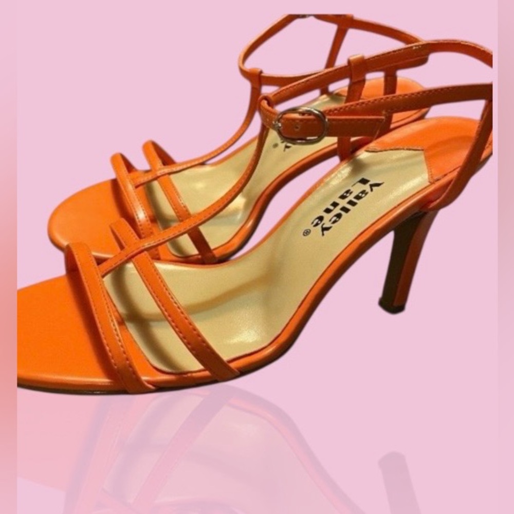 Valley Lane Orange Strappy Heels